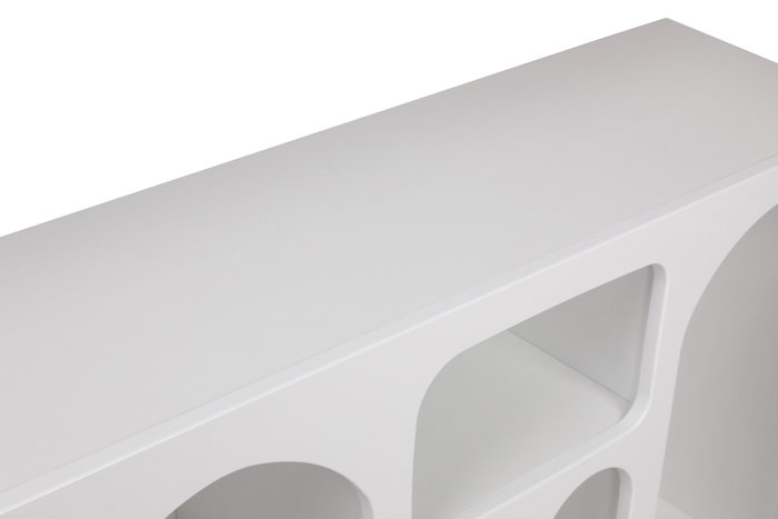 Hanah Home Consola Blanca Liva 120 - Mueble de Entrada o Salón Moderno, 120x74x37 cm
